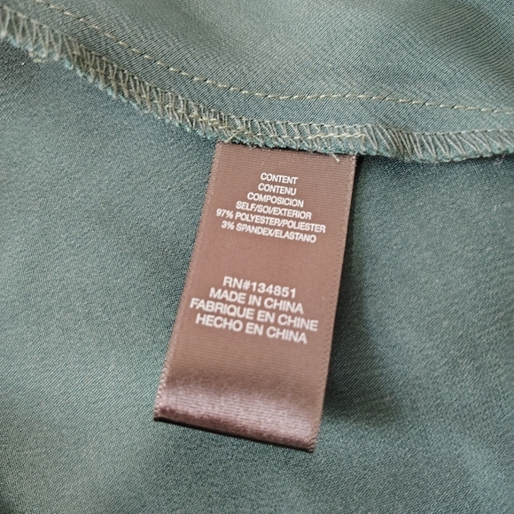 WAYF Pick Me Up Satin Slip Dress Emerald Green L - Picture 10 of 10